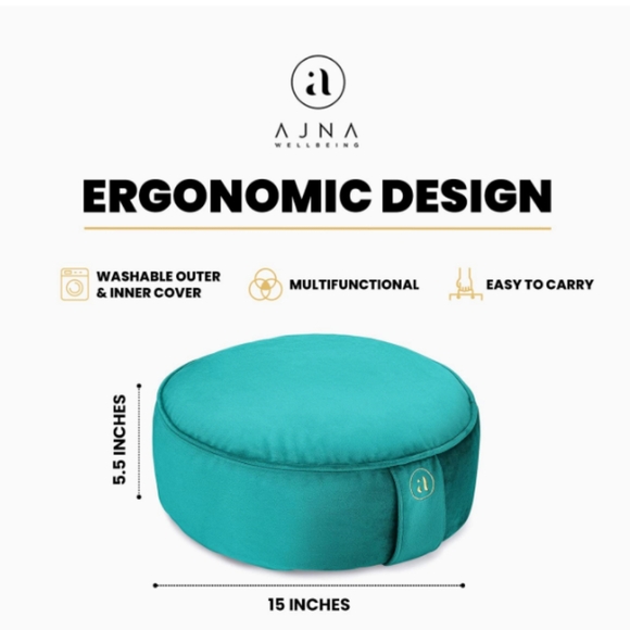 AJNA -Buckwheat Meditation Cushion  Yoga Pillow - Picture 8 of 12